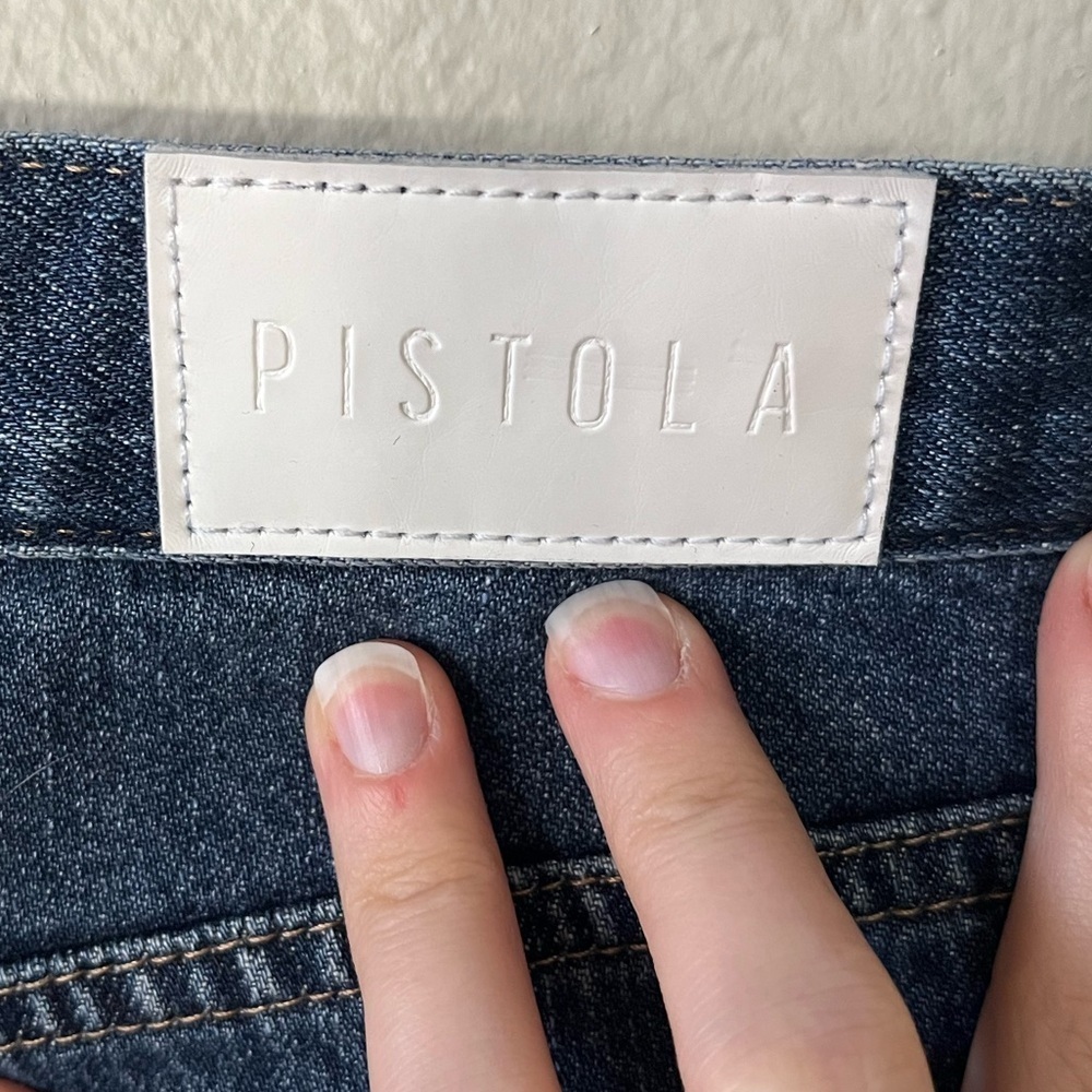 Pistola Women's Straight Leg Jeans - Dark Blue - Picture 14 of 16